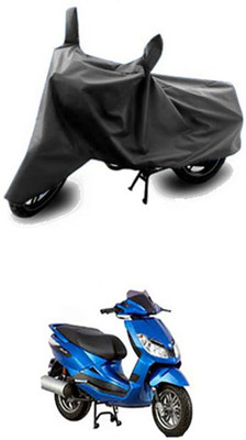 Vedika Collection Two Wheeler Cover for Bajaj(Sunny, Grey)