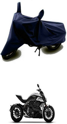Vedika Collection Two Wheeler Cover for Ducati(Blue)