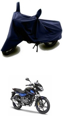 Vedika Collection Two Wheeler Cover for Bajaj(Pulsar 150 DTS-i, Blue)