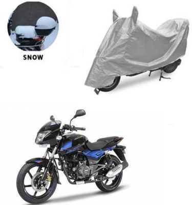 saanvi Waterproof Two Wheeler Cover for Bajaj(Pulsar 150 DTS-i, Silver)