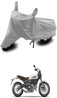 Vedika Collection Two Wheeler Cover for Ducati(Silver)