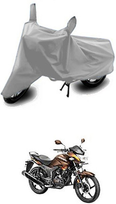 Vedika Collection Two Wheeler Cover for Hero(Hunk, Silver)
