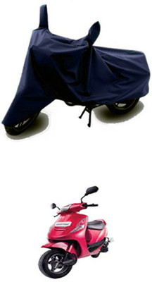 Vedika Collection Two Wheeler Cover for Mahindra(Kine, Blue)