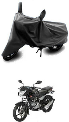 Vedika Collection Two Wheeler Cover for Bajaj(Pulsar 135 LS DTS-i, Black)
