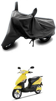 Vedika Collection Two Wheeler Cover for Lohia(Grey)
