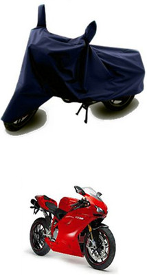 Vedika Collection Two Wheeler Cover for Ducati(Blue)