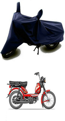 Vedika Collection Two Wheeler Cover for TVS(Blue)