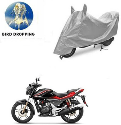 saanvi Two Wheeler Cover for Honda(CBZ Extreme, Silver)