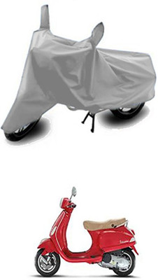 Vedika Collection Two Wheeler Cover for Universal For Bike(Vespa LX, Silver)