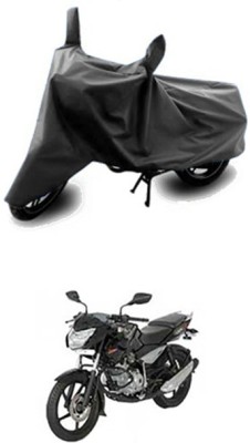 Vedika Collection Two Wheeler Cover for Bajaj(Pulsar 135 LS DTS-i, Grey)