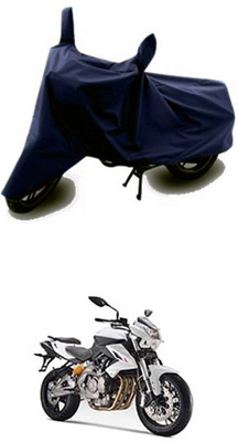 Vedika Collection Two Wheeler Cover for DSK Benelli(Blue)