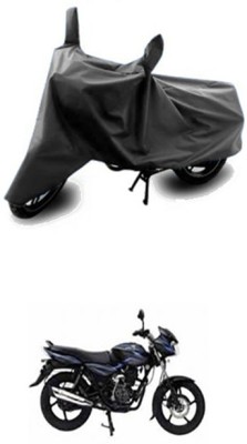 Vedika Collection Two Wheeler Cover for Bajaj(Discover 100 DTS-i, Grey)