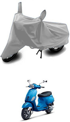 unik auto Two Wheeler Cover for Universal For Bike(Vespa VXL, Silver)