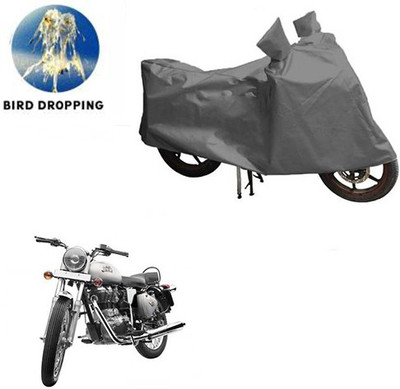 RPSENTTERPR Waterproof Two Wheeler Cover for Royal Enfield(Bullet 350, Grey)