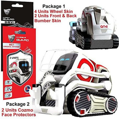 IPG for Cozmo Robot Face Screen Guard KIT Excellent Protector from Unexpected Attacks of Kids and PetsInclude Wheels Bu(Black)