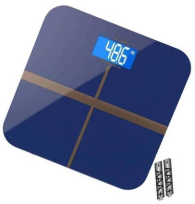 Majron SF 180 Personal Body Weight Machine Digital 8mm Toughened Glass WIth Backlit LCD Display Weighing Scale(Blue)