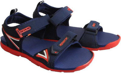 Sparx SS 473 Men Sandals(Red, Blue , 8)