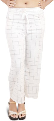 DRESSED UP DIVAS Skinny Fit Women White Trousers