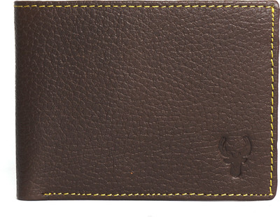 RIZORO Men Black Genuine Leather Wallet(1 Card Slot)