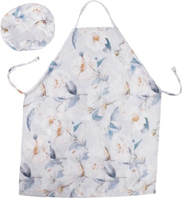 HOUZZCODE Polyester Home Use Apron - Free Size(Grey, Single Piece)