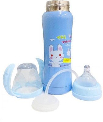 Toica Thermal Insulation Stainless Steel Baby Feeding Bottle - 240 ml (Blue) - 240 ml(Blue)