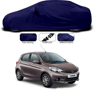 ANTHUB Car Cover For Tata Tiago (With Mirror Pockets)(Blue)