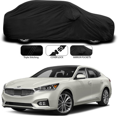 SEBONGO Car Cover For Kia Cadenza (With Mirror Pockets)(Black)