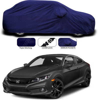 ANTHUB Car Cover For Honda Civic (With Mirror Pockets)(Blue)