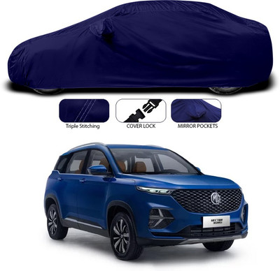 ANTHUB Car Cover For MG Hector (With Mirror Pockets)(Blue)