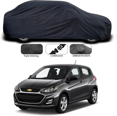 SEBONGO Car Cover For Chevrolet Spark (Without Mirror Pockets)(Grey)