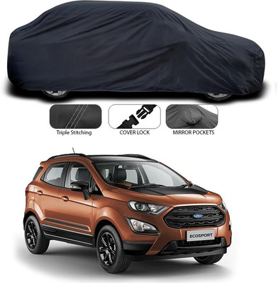 ANTHUB Car Cover For Ford Ecosport (Without Mirror Pockets)(Black)