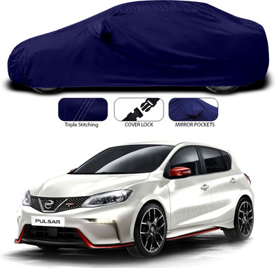 SEBONGO Car Cover For Nissan Pulsar (With Mirror Pockets)(Blue)