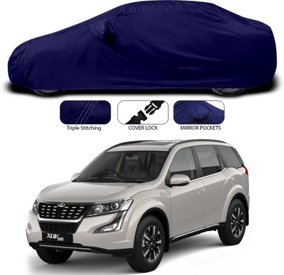 SEBONGO Car Cover For Mahindra XUV 500 (With Mirror Pockets)(Blue)