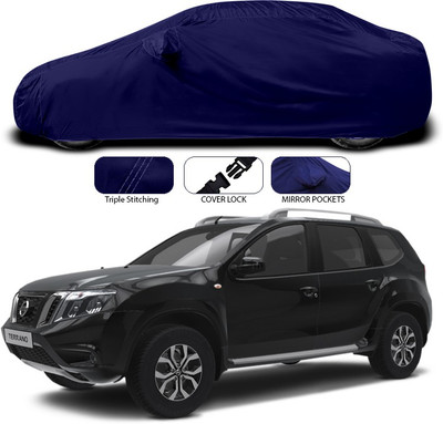 SEBONGO Car Cover For Nissan Terrano (With Mirror Pockets)(Blue)