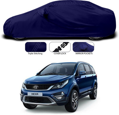 ANTHUB Car Cover For Tata Hexa (With Mirror Pockets)(Blue)
