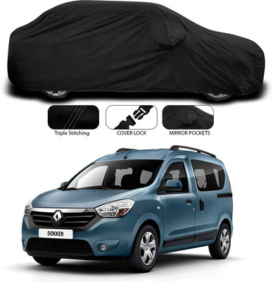 ANTHUB Car Cover For Renault Dokker (With Mirror Pockets)(Black)