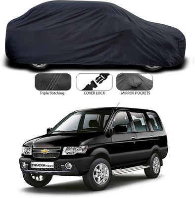 ANTHUB Car Cover For Chevrolet Tavera (Without Mirror Pockets)(Grey)