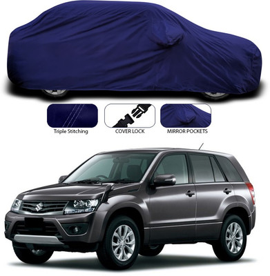 SEBONGO Car Cover For Maruti Suzuki Grand Vitara (With Mirror Pockets)(Blue)