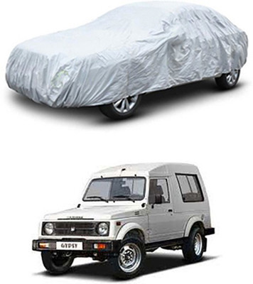 Utkarsh Car Cover For Maruti Suzuki Gypsy (Without Mirror Pockets)(Silver)