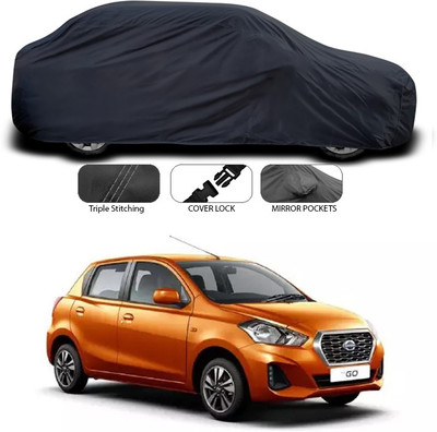 SEBONGO Car Cover For Nissan Go (Without Mirror Pockets)(Grey)
