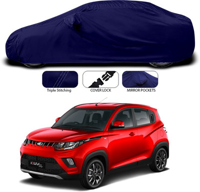 SEBONGO Car Cover For Mahindra KUV100 (With Mirror Pockets)(Blue)