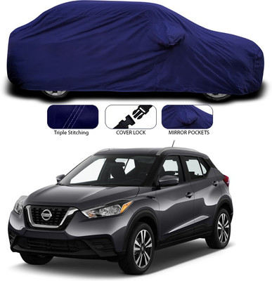 ANTHUB Car Cover For Nissan Kicks (With Mirror Pockets)(Blue)