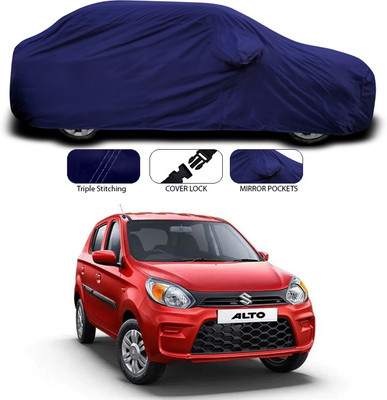 ANTHUB Car Cover For Maruti Suzuki Alto 800 (With Mirror Pockets)(Blue)