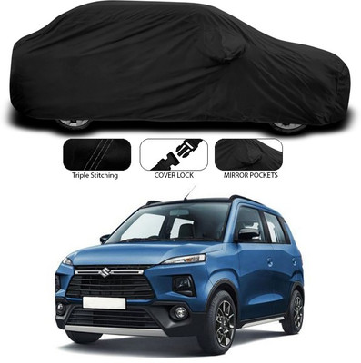 SEBONGO Car Cover For Maruti Suzuki XL5 (With Mirror Pockets)(Black)