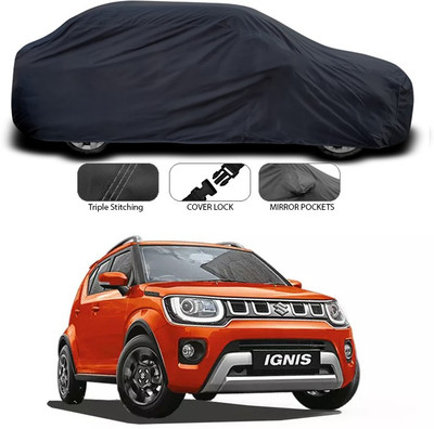 ANTHUB Car Cover For Maruti Suzuki Ignis (Without Mirror Pockets)(Grey)