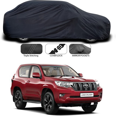 SEBONGO Car Cover For Toyota Land Cruiser (Without Mirror Pockets)(Grey)