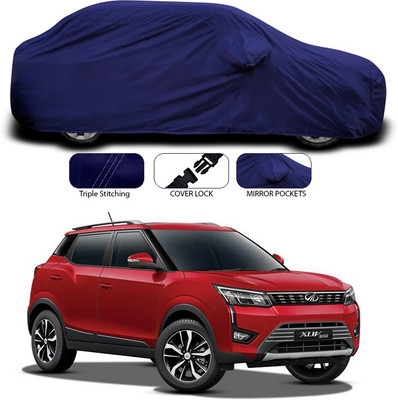 SEBONGO Car Cover For Mahindra XUV 300 (With Mirror Pockets)(Blue)