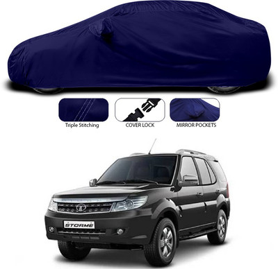 ANTHUB Car Cover For Tata Safari Storme (With Mirror Pockets)(Blue)