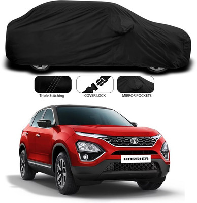 ANTHUB Car Cover For Tata Harrier (With Mirror Pockets)(Black)