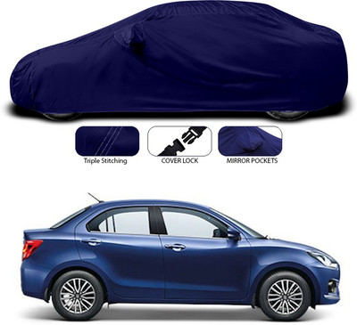 ANTHUB Car Cover For Maruti Suzuki Dzire (With Mirror Pockets)(Blue)